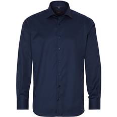 Eterna Modern Fit Long Sleeve Cover Shirt - Navy