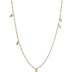 Stine A Petit Coin Necklace - Gold/Multicolour
