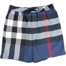 Burberry Badetøj Burberry Exaggerated Check Drawcord Swim Shorts - Carbon Blue