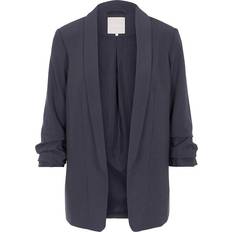 36 - Dame - XXL Blazere Pieces Bosella Blazer - Ombre Blue