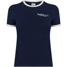 SoulCal Lynlås Tøj SoulCal Embroidered Ringer T Shirt Womens