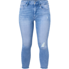 52 - Dame - Gul Bukser & Shorts Only Carmakoma Jeans Willy Life Reg Skinny Ankle Raw