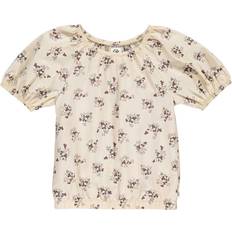T-shirts Müsli Poplin Top, Flora/Buttercream