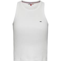 Tommy Hilfiger Jeans Rib Sleeveless T-Shirt - White
