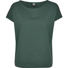 Urban Classics Ladies Ladies Yarn Dyed Baby Stripe Tee darkfreshgreen/black