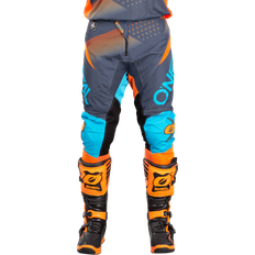 28 - XL Bukser O'Neal Element Factor Cross Pants Men - Gray/Orange/Blue