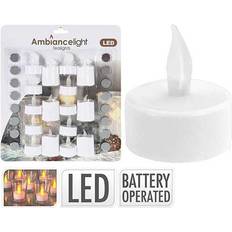 Hvid Lysestager, Lys & Dufte LED Tea Light LED-lys 16stk
