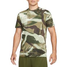 Camouflage - Grøn T-shirts Nike Crew Neck Icon Swoosh T Shirt