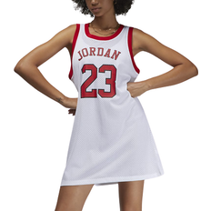 Nike Dame - Træningstøj Kjoler Nike Jordan Heritage Dress Women - White/Gym Red/Black