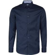 Selected Homme strygelet elegant skjorte i og smal pasform-Marineblå Marineblå blazer