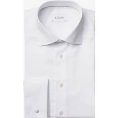 Eton Overdele Eton Signature Twill Skjorte Slim Fit, Hvid