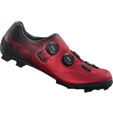 5 - Imiteret læder - Unisex Cykelsko Shimano XC702 - Red