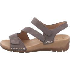 Gabor Sandaler Gabor 43.734.13 Tobin Taupe Nubuck Womens Comfortable Sandals