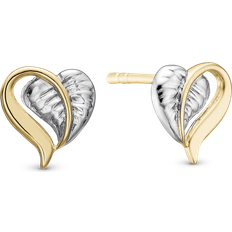Christina Leaf of Love Earrings - Gold/Silver