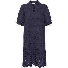 12 - Blå - Dame - Korte kjoler Saint Tropez Geleksa Dress - Blue Deep