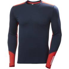 Vandtæt Toppe svedundertøj Helly Hansen Lifa Merino Midweight Crew Baselayer Shirt Men - Navy