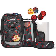 Ergobag Grå Skoletasker Ergobag TaekBeardo Set Pack School Bag - Black/ Grey/Red