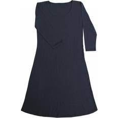 Blå - Dame - Trekvartlange ærmer Kjoler Joha 3/4 Length Sleeves Long Dress