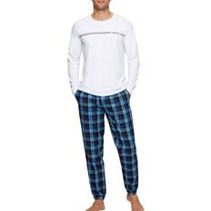 Hugo Boss Pyjamasser HUGO BOSS Dynamic Long Pyjama White/Blue