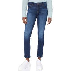 Esprit Normal talje Bukser & Shorts Esprit Women's Straight Fit Mid Waist Jeans - Blue