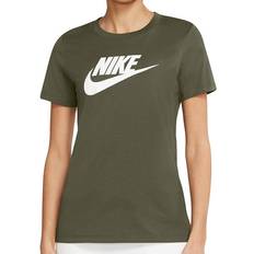 16 - Grøn T-shirts Nike Women's Essential Icon Futura T-shirt - Green/White