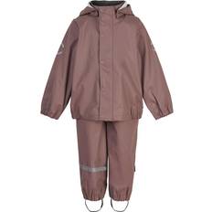 Aftagelig hætte Regntøj Mikk-Line Rainwear Jacket And Pants - Burlwood (33144)