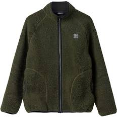 Grøn - Unisex - XL Sweatere H2O Langli Pile Jacket - Army