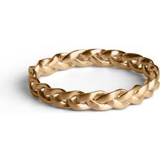 Guld Ringe Jane Kønig Small Braided Ring - Gold