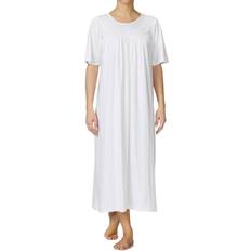 M Natkjoler Calida Soft Cotton Nightdress - White