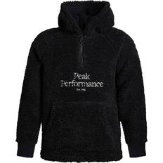 Peak Performance Hoodies Børnetøj Peak Performance JR Original Pile HZ Hood - Black
