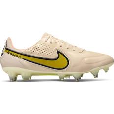 38 ½ - Læder - Unisex Fodboldstøvler Nike Tiempo Legend 9 Elite SG-Pro AC - Guava Ice/Sunset Glow/Yellow Strike