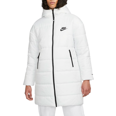 26 - Dame - Lynlås Jakker Nike Sportswear Therma-FIT Repel Synthetic-Fill Hooded Parka Women's - Summit White/Black