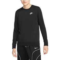 20 - Dame - Sweatshirts Sweatere Nike Sportswear Club Fleece Crew-Neck Sweatshirt Women's - Black/White