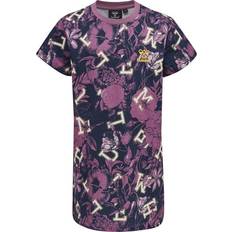 Hummel Piger UV-tøj Hummel Drama T-shirt Dress-SS - Bordeaux (214575-3031-104)
