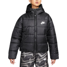 8 - Dame - XXL Jakker Nike Sportswear Therma-FIT Repel Synthetic-Fill Hooded Jacket Women's - Black/White