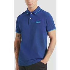 Superdry Classic Poolside Pique Polo Black/Grey Marl