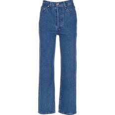Bomuld Jeans Levi's Ribcage Straight Ankle Jeans - Jazz Pop/Blue