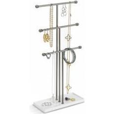 Smykkeopbevaringer Umbra White/Nickel Trigem Jewelry Stand