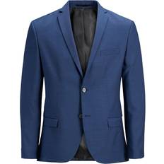 54 - Blå - Polyester Overdele Jack & Jones Solaris Super Slim Fit Blazer - Blue/Medieval Blue