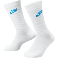 Nike Blå - Herre Strømper Nike Sportswear Everyday Essential Crew Socks 3pack - White
