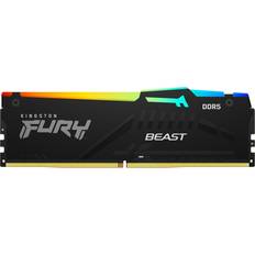 6000 MHz - 8 GB - DDR5 RAM Kingston Fury Beast Black RGB DDR5 6000MHz 8GB (KF560C40BBA-8)