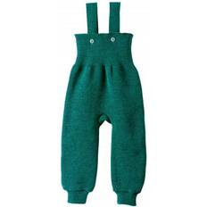 Turkis Skalbukser Børnetøj Disana Kid’s Suspender Pants - Turquoise/Green
