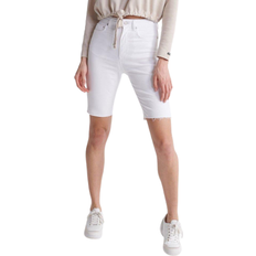 Superdry 28 Shorts Superdry Womens Kari Long Line Shorts - White
