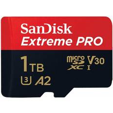 USB 2.0 - V10 Hukommelseskort & USB Stik SanDisk MicroSDXC Extreme Pro 1TB 200MB/s A2 V30 UHS-I C10