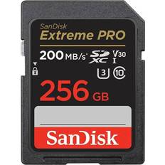 256 GB Hukommelseskort & USB Stik SanDisk Extreme Pro SDXC Class 10 UHS-I U3 V30 200/140MB/s 256GB