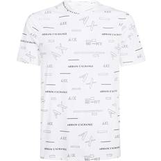 58 - Slim T-shirts & Toppe Armani Exchange Logo T-shirt - White