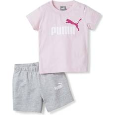 Puma 86 Børnetøj Puma Baby's Minicats Tee and Shorts Set - Chalk Pink (845839_16)