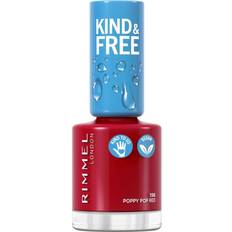Rimmel Kind & Free Clean Plant Based Nail Polish #156 Poppy Pop Red 8ml