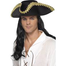 Herrer - Pirater Hovedbeklædninger Smiffys Pirate Hat Black