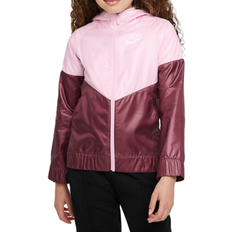 Nike Pink - Polyester Overtøj Nike Sportswear Windrunner Kids - Pink Foam/Dark Beetroot/White (DB8521-663)